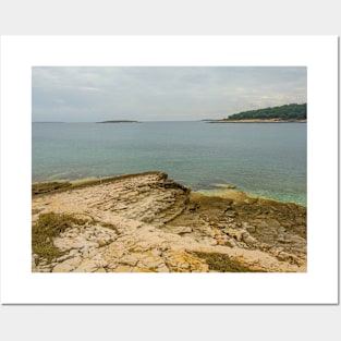 Limestone Coast in Kamenjak Park, Croatia Posters and Art